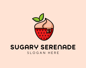 Strawberry Sundae Dessert logo