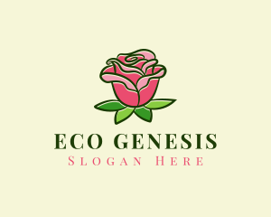 Red Rose Eco  logo design