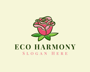 Red Rose Eco  logo design