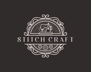 Tailor Sewing Machine logo design