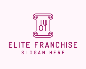 Outline Utensils Cutlery logo design