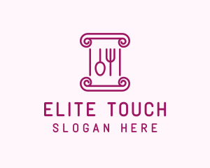 Outline Utensils Cutlery logo design