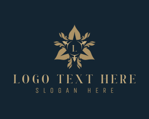 Leaf Floral Crest logo