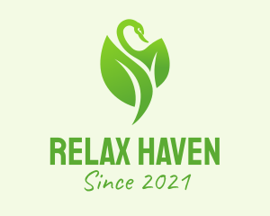 Green Leaf Swan  logo