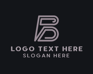 Delivery Logistic Courier Letter B logo