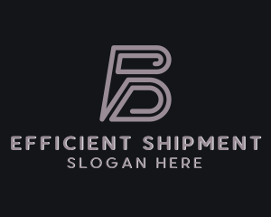 Delivery Logistic Courier Letter B logo