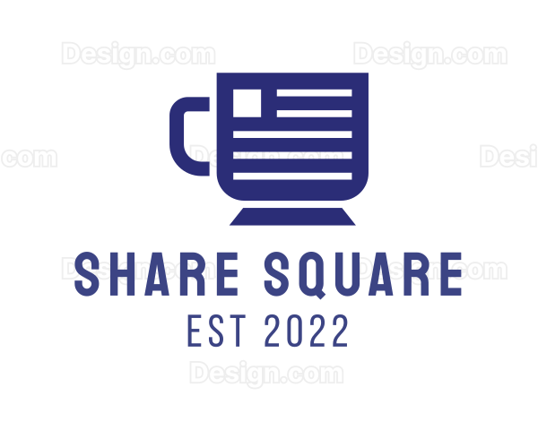 Coffee Mug Document Logo