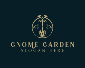 Garden Plant Shovel logo design