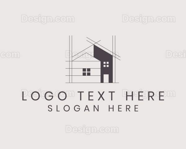 Architecture Housing Contractor Logo