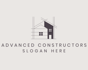 Architecture Housing Contractor logo design