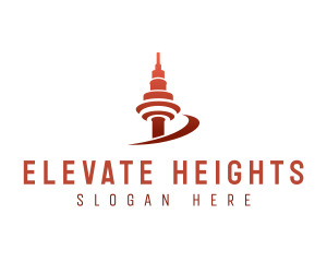 Skyscraper Tower Landmark logo design