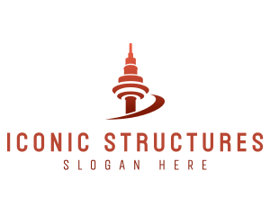 Skyscraper Tower Landmark logo design