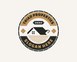 House Property Roofing logo design