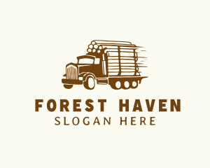 Lumber Wood Truck logo