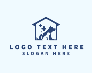 Blue Cat Dog House Logo