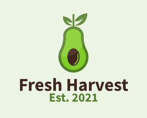 Healthy Avocado Fruit  logo design
