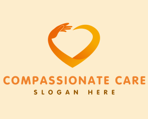 Hand Heart Charity logo design