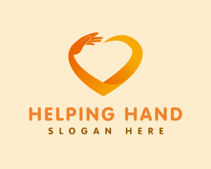 Hand Heart Charity logo design