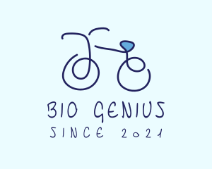 Blue Bicycle Bike  logo design