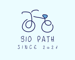 Blue Bicycle Bike  logo design