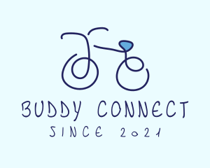 Blue Bicycle Bike  logo design