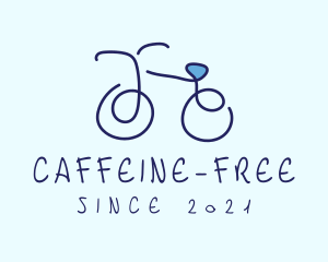 Blue Bicycle Bike  logo design