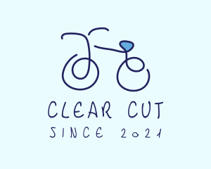 Blue Bicycle Bike  logo design