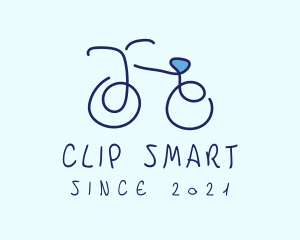 Blue Bicycle Bike  logo design