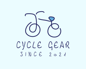 Blue Bicycle Bike  logo