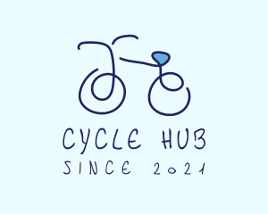 Blue Bicycle Bike  logo