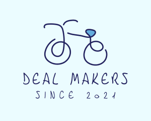 Blue Bicycle Bike  logo design