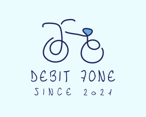 Blue Bicycle Bike  logo design