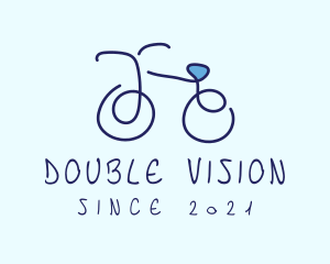 Blue Bicycle Bike  logo design