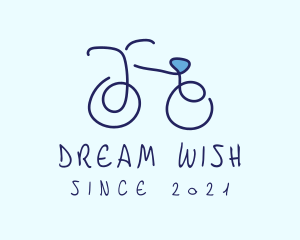 Blue Bicycle Bike  logo design