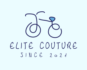 Blue Bicycle Bike  logo design