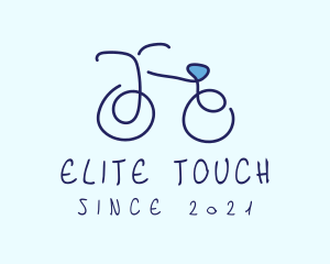 Blue Bicycle Bike  logo design