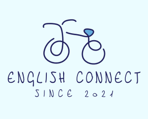 Blue Bicycle Bike  logo design