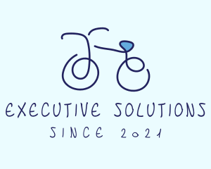 Blue Bicycle Bike  logo design