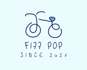 Blue Bicycle Bike  logo design