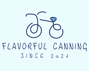 Blue Bicycle Bike  logo design