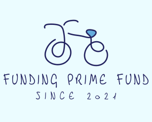 Blue Bicycle Bike  logo design