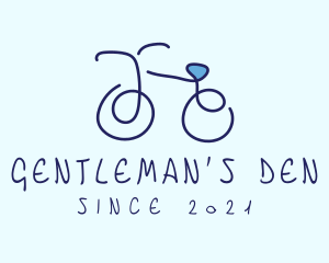 Blue Bicycle Bike  logo design