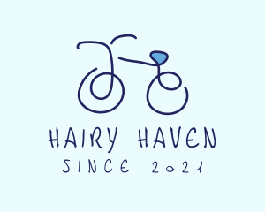 Blue Bicycle Bike  logo design