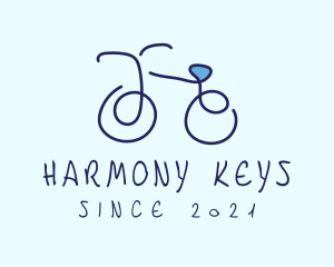 Blue Bicycle Bike  logo design