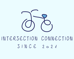 Blue Bicycle Bike  logo design