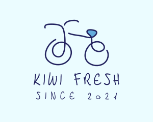 Blue Bicycle Bike  logo design