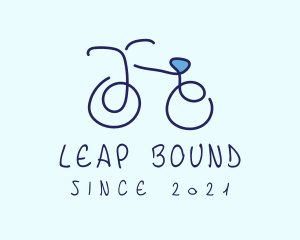 Blue Bicycle Bike  logo design