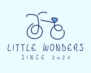 Blue Bicycle Bike  logo design