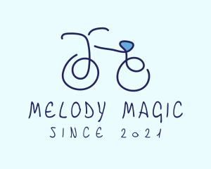 Blue Bicycle Bike  logo design