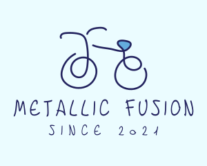 Blue Bicycle Bike  logo design